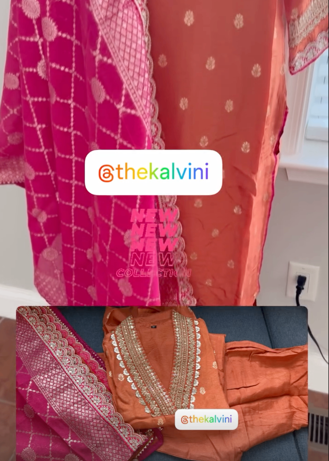 Rose & Coral Banarasi Suit Set